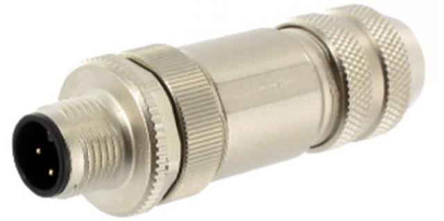 Stiftstecker M12 D-Kod S ger