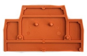 Abschlussplatte orange