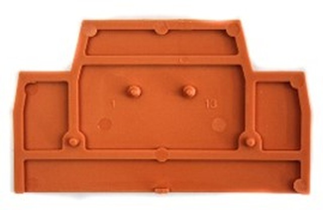 Abschlussplatte orange